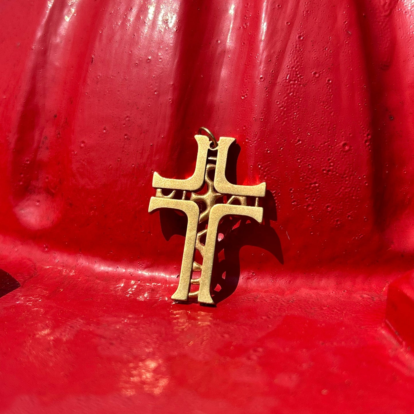 24K Gold Plated Cross Pendant