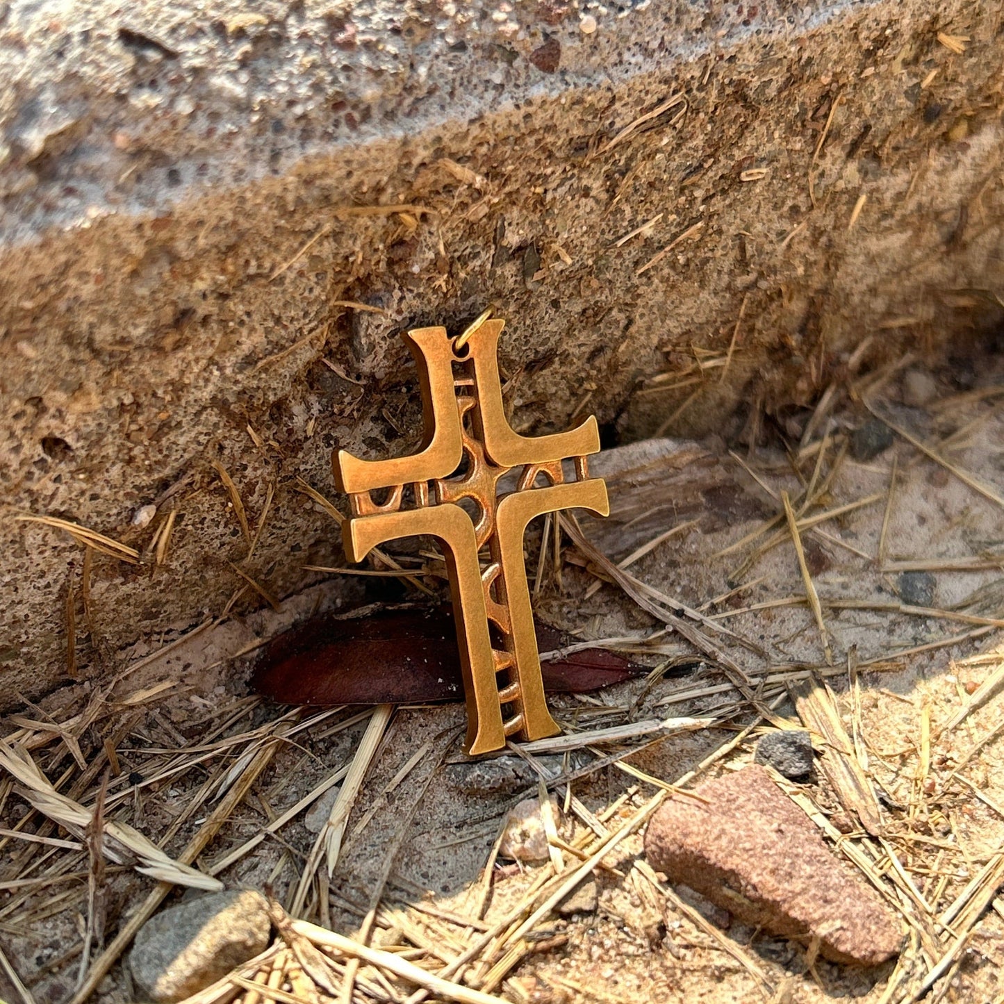 24K Gold Plated Cross Pendant