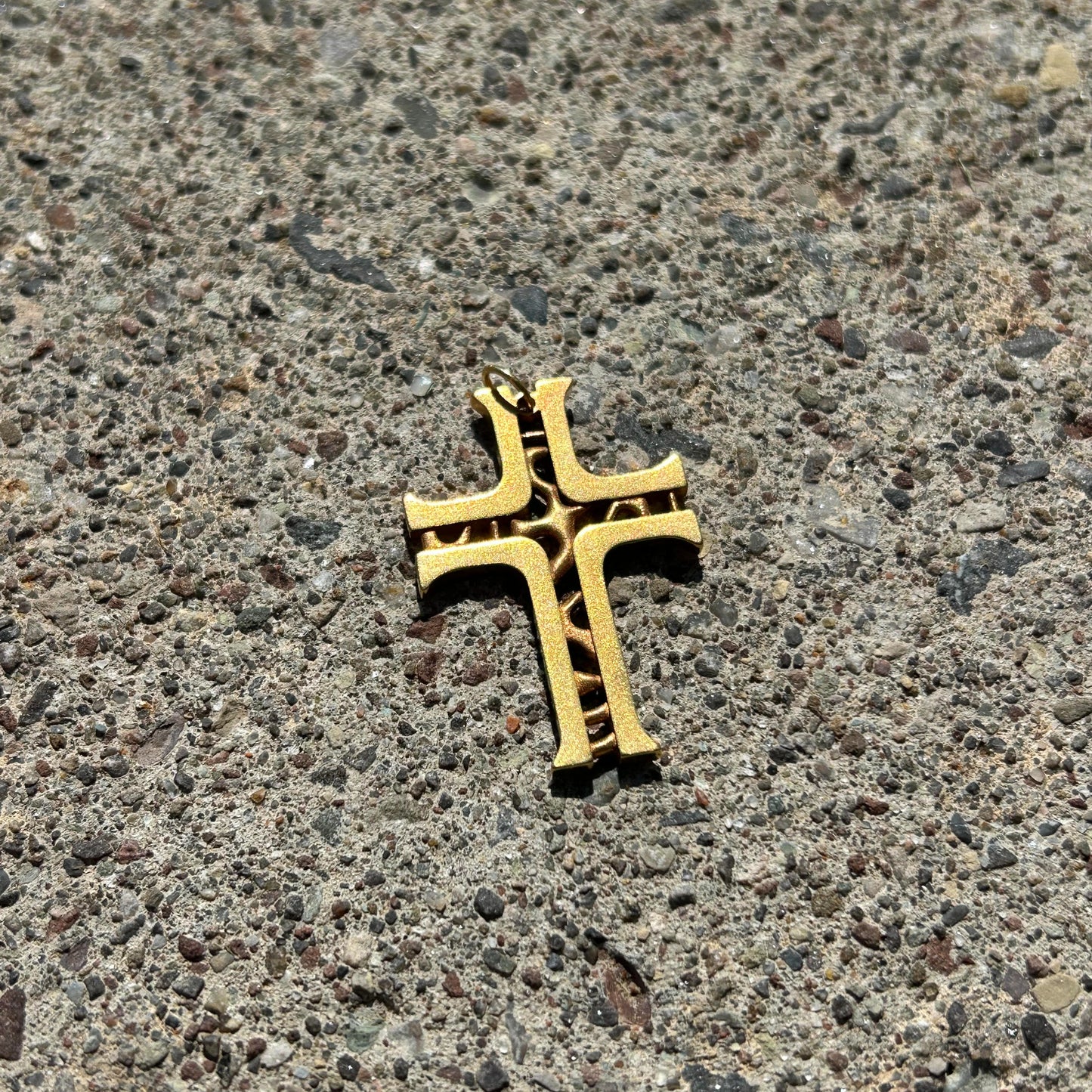 24K Gold Plated Cross Pendant