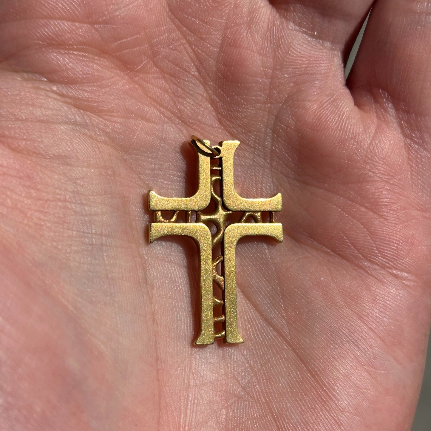 24K Gold Plated Cross Pendant